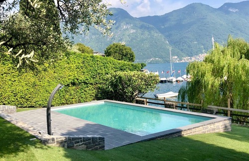 Tremezzina Villa | Casa junto al lago con jardín privado y piscina. Vistas de 180 ° al lago y al isl.