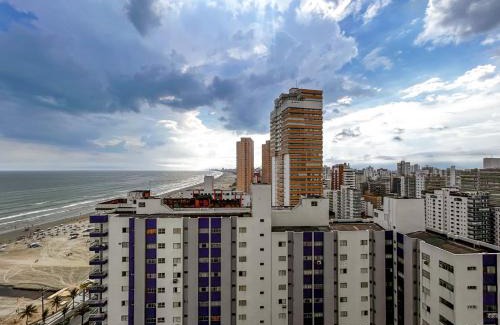 Boqueirao Apartamento | Otimo apto de frente para Praia do Boqueirao SP