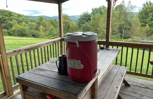 Unadilla Cabina | Our Valley View Serenity Camp over looks the Susquehanna River valley.