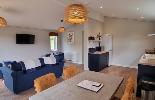 Liskeard Apartamento | Lodge-Baño con ducha-Vista al campo-Owl Dog Friendly