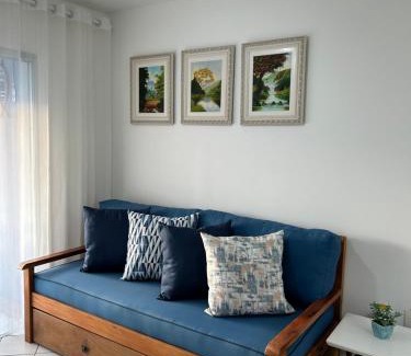 Centro Apartamento | Pé na Areia com serviço de praia, Bertioga