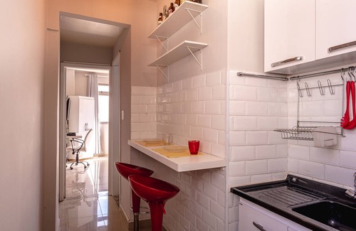 Republica Apartamento | Pôr do sol 17º andar com vista da cidade
