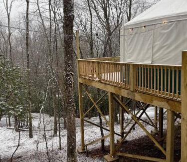 Topton Otro | Pala Chino Yurt - Next to Nantahala Weddings