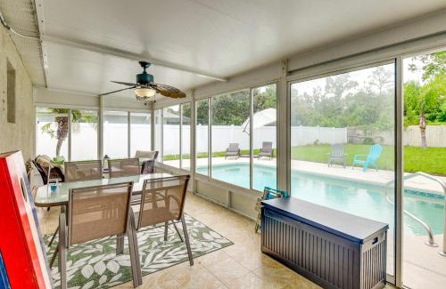 Palm Coast Casa | Palm Coast Comfort Family Home with Lanai, Big Yard
