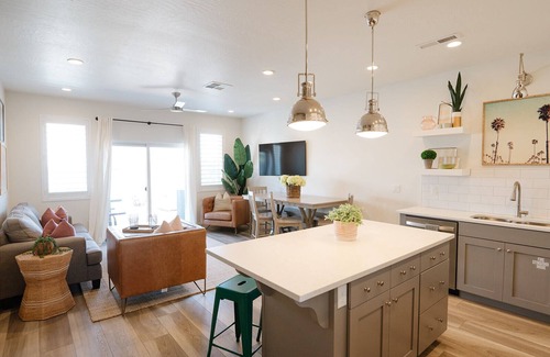 Washington Fields Casa | Palm Springs Heaven With Fire Pit and Game Table | Modern Desert Gem Townhome with Pool