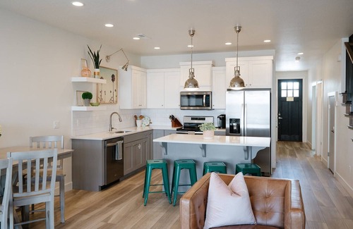 Washington Fields Casa | Palm Springs Heaven With Fire Pit and Game Table | Modern Desert Gem Townhome with Pool
