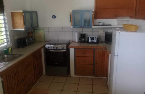 Buccoo Apartamento | Palm Tree Apartment, Sea view, Close to beaches, Ideal for families Full kitchen