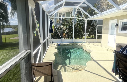 Tillman Casa | Palms Paradise. Heated Pool. Waterfront. Near Space Coast Beaches.