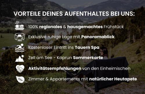 Kaprun Apartamento | Panorama Hotel Guggenbichl - inkl Sommerkarte, einmaliger Eintritt ins Tauern Spa & bester Ausblick über Kaprun