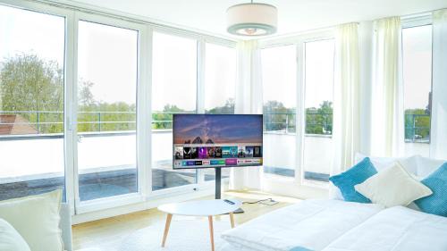 Altstadt Sudwest Apartamento | Panorama Stadtblick Penthouse 105qm Maisonette Oldtown