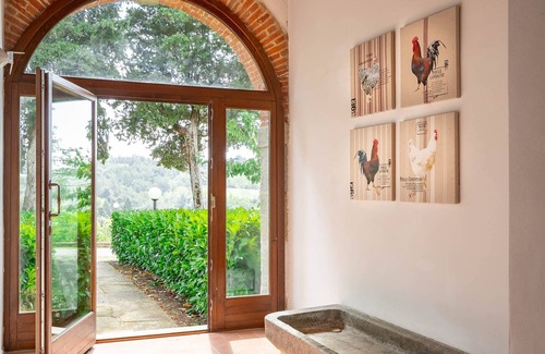 Pratolino Apartamento | Casa panorámica en edificio histórico con aire acondicionado y piscina