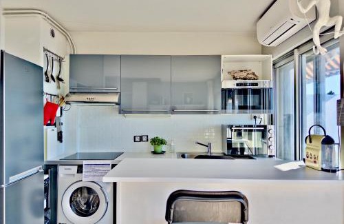 Cros-de-Cagnes Apartamento | Panoramic Sea View Studio 24h Checkin