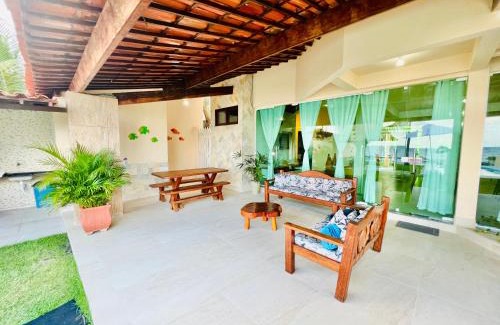 Barra de Santo Antonio Casa | Paraíso de Tabuba - casa de aluguel por temporada - 32km de Maceió-AL - Pé na areia - 24h de Frente para o mar