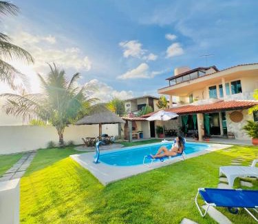 Barra de Santo Antonio Casa | Paraíso de Tabuba - casa de aluguel por temporada - 32km de Maceió-AL - Pé na areia - 24h de Frente para o mar
