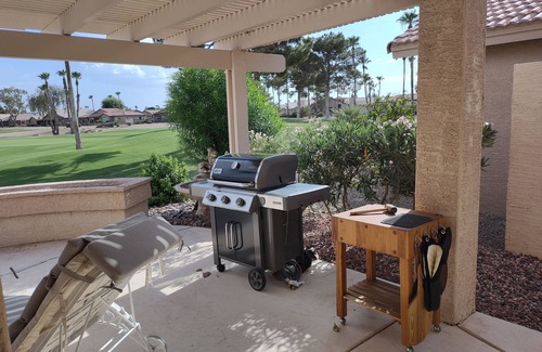 Palm Valley Casa | PC Furn Golf Course Home. 36 PB courts for Nat's Nov `24 incl cart, hk 'ing util