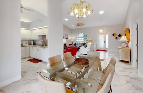 Crown Pointe Casa | Peaceful home with pool, patio, lanai, TV & fitness room - snowbird-friendly