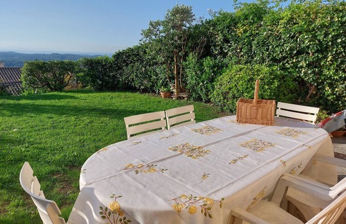 Chateauneuf-Grasse Casa | Peaceful house with panoramic sea view