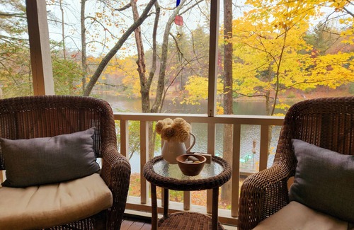 Mountain Rest Cabaña | Peaceful Lakeside Haven w/private dock; boating, hiking swimming just steps away