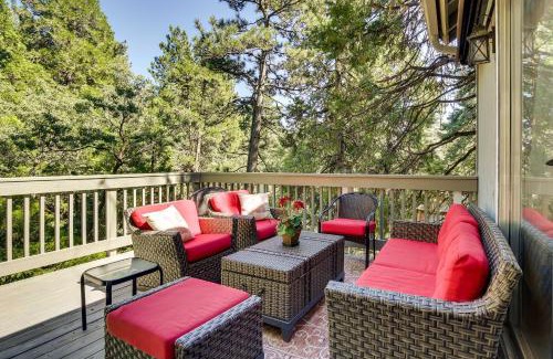 Running Springs Casa | Peaceful Pines Running Springs Home with 3 Decks