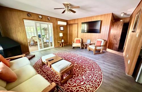 Pocono Lake Casa | Peaceful Pocono Lakefront, beach, pools, firepit, pets