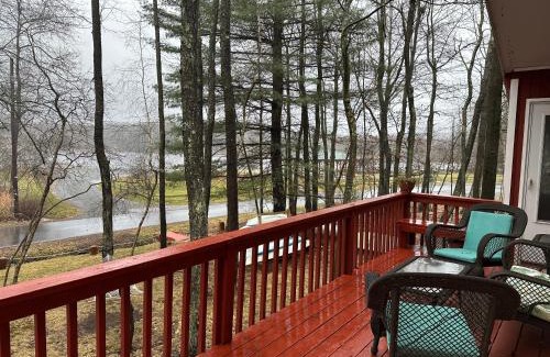 Pocono Lake Casa | Peaceful Pocono Lakefront, beach, pools, firepit, pets