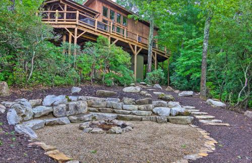 Brevard Casa | Peaceful Stony Point Getaway with Hot Tub and Views!