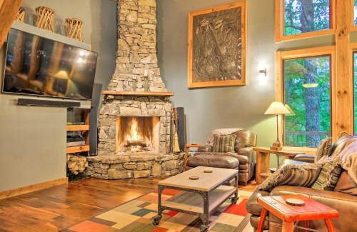Brevard Casa | Peaceful Stony Point Getaway with Hot Tub and Views!