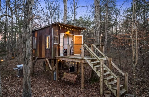 Mount Juliet Cabina | Peaceful Treehouse | Firepit + Grill*Pet Friendly!