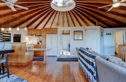 Lake Lure Casa | Peaceful Yurt on 11.5 Acres with Mountain Views