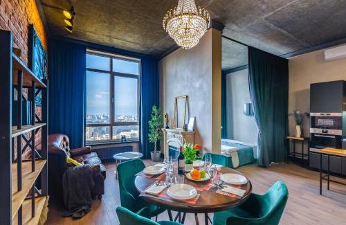 Solomjanskyj Apartamento | Penthouse Art on the 25th floor, loft business class apartments