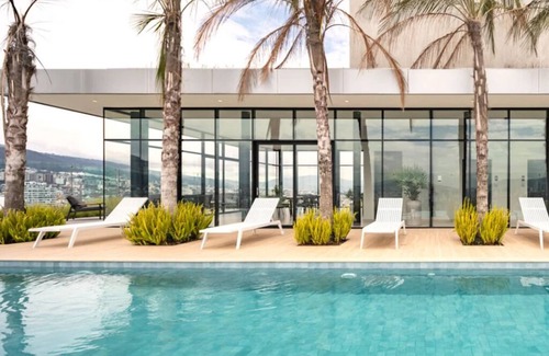 Distrito Financiero Apartamento | Penthouse con vista panorámica piscina Jacuzzy gym