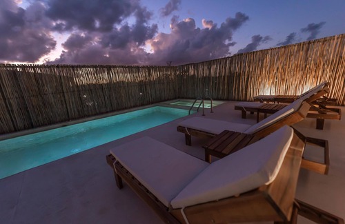 Tulum Hotel | Penthouse Studio w/Private Plunge Pool - Serene, Romantic - On-site Spa & Cenote