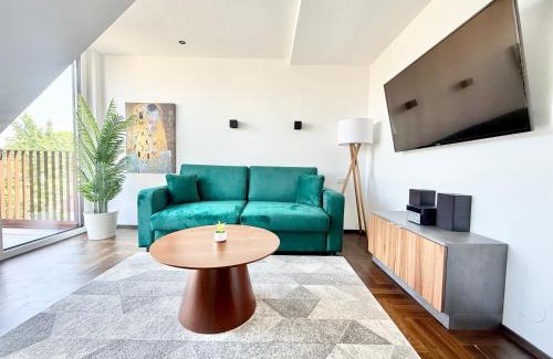Meidling Apartamento | Penthouse Wien mit Parkplatz und Balkon