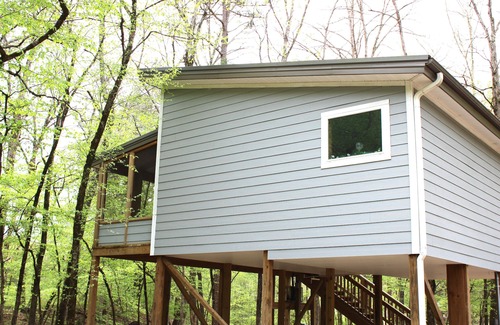 Jones Mills Cabina | Perfect Cozy Romantic Studio Cabin by the creek for two (grey cabin)