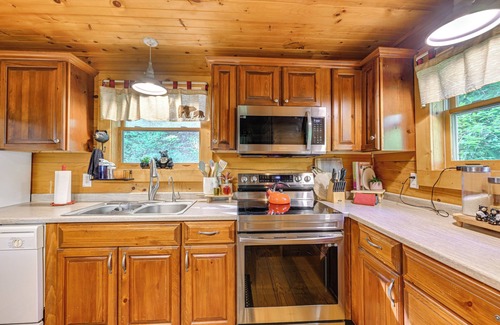 Bryson City Cabina | NUEVO-Rústico Bryson City Cabin w / Fire Pit por la pesca