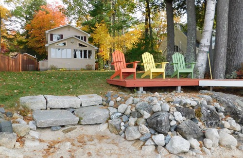 Standish Cabaña | Pet-friendly home on Sebago Lake with sandy beach and spectacular views!