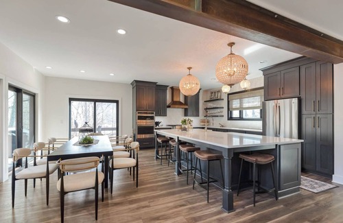 Lansing Casa | Luxury Riverfront Retreat - Game Room + Hot Tub + Lounge & Bar + Chef's Kitchen