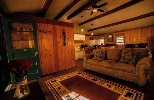 Dubois Cabina | Pet-Friendly Studio Cabin with River Access, Mountain Views & Hot Tub!