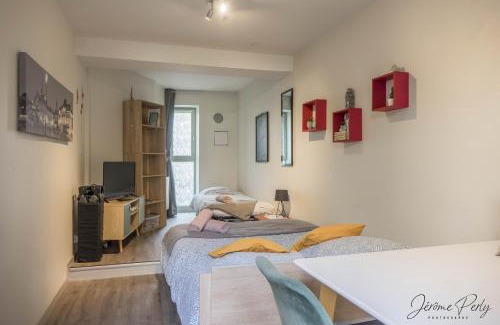 Bourgogne Apartamento | Petit studio hypercentre d'Orléans avec jardin