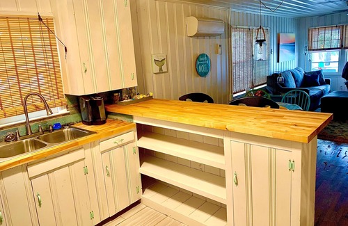 Crescent Beach Cabaña | Pets ❤️ Welcome Renovated Modern Rustic Beach Cottage Dwnstrs with 🌊 Ocean View