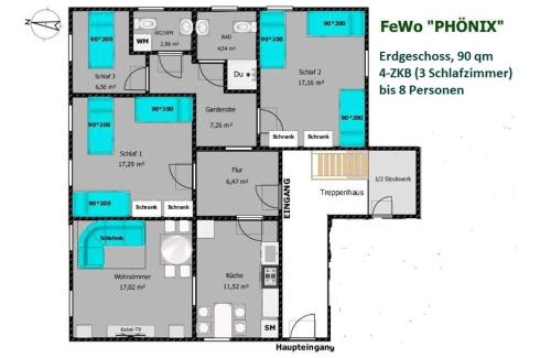 Hofgeismar Apartamento | "PHÖNIX" mit Garten, bis 8 Personen, 1A Lage!