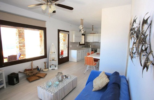 Pisses Apartamento | Pi Beachfront Lux Designer Apt, tranquilo, vistas al mar, en la playa, 2 hab, apoyo