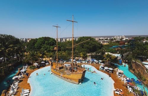 Prive das Caldas Apartamento | Piazza diRoma com acesso ao Acqua Park- Temporada CN