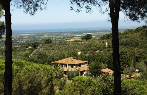 Castagneto Carducci Cabaña | "Piccola" pequeña casa, el jardín, vistas al mar limpio, 6 km al mar