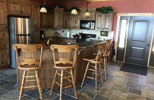Pickerel Casa | Pickerel Lake Home con excelentes vistas del atardecer