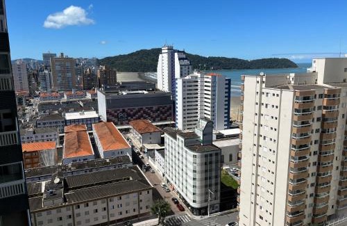 Boqueirao Apartamento | Piemax Praia Grande - 100m PRAIA do BOQUEIRÃO e CENTRO - Vista MAR - Varanda GOURMET com CHURRASQUEIRA privativa - AR CONDICIONADO em todos os ambientes - Wi-Fi 600 Mbps - HOME OFFICE- Vaga de Garagem - Acomoda até 6 pessoas