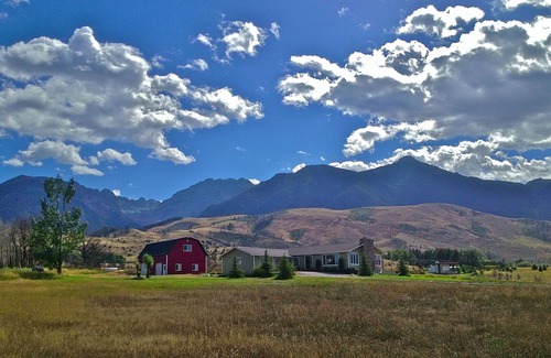 Livingston Casa | Pine Creek casa con río Yellowstone Pesca Acceso