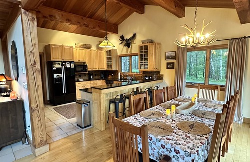 North Pole Casa | Pine Haven Retreat overlooking Whiteface-privacy, amenities & views. Sleeps 8-12