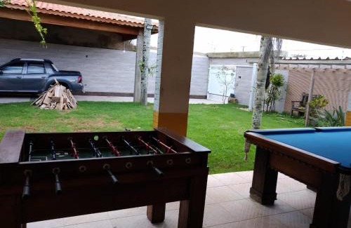 Itanhaem Casa | Piscina 6 QUARTO 300m PRAIA jardim churrasqueira 16 PESSOAS garagem 3 carros Monitoramento 24 horas Mesa de sinuca