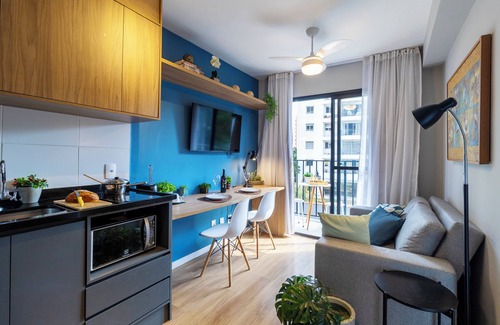 Pinheiros Apartamento | Piscina-AC-Academia-Brazilian Corner